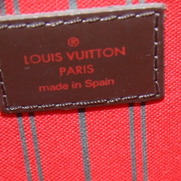 LOUIS VUITTON DAMIER EBENE CLUTCH POCHETTE POUCH WRISTLET MM/GM 100% AUTHENTIC - Picture 10 of 11